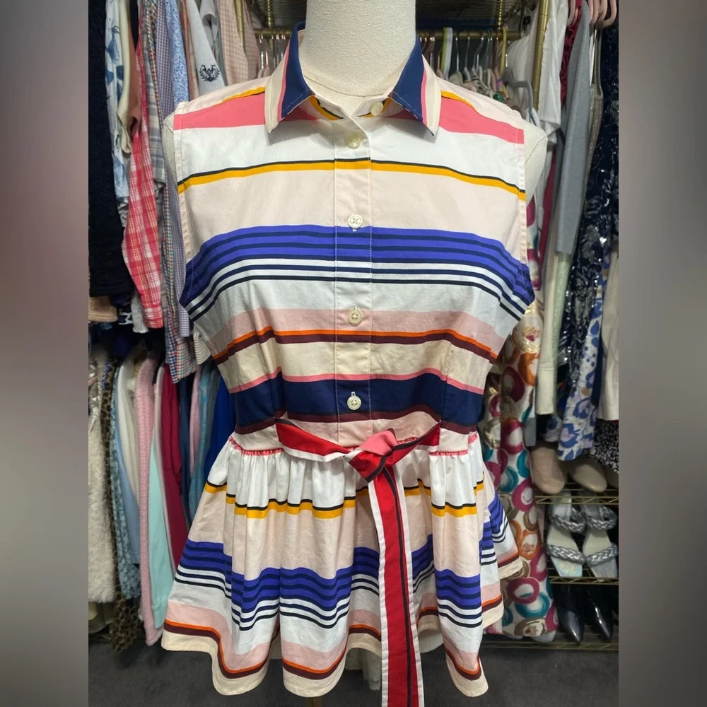 Kate Spade New York Spring 2017 Ready-to-Wear... live Colorfully Top Size M - Picture 3 of 12